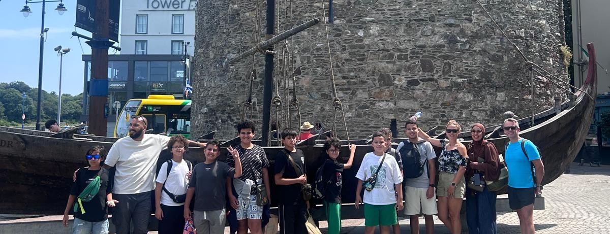 Students visiting Trinity College